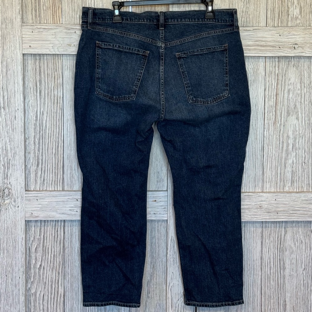 Old Navy Dark Blue Straight Leg Women's Jeans NWOT Sz 14 - Picture 2 of 6